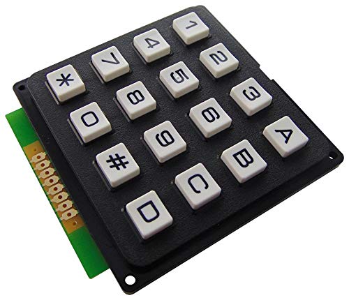MULTICOMP MCAK1604NBWB 4×4 Plastic Matrix Keypad – 16‑Key