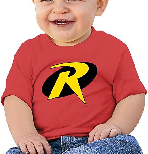 HZERUI Infants &amp;Toddlers Baby's Teen Titans Go Robin Logo T-Shirt Red 24 Months For 6-24 Months.