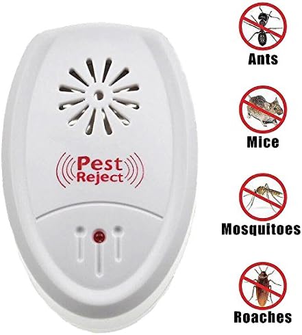 Pest Repellent Ultrasonic - Plug In Pest Repeller Control  Keep Insect &amp; Rodent Away from Your Home - Mosquitoes, Spiders, Ants, Mice, Roaches, Fleas-Human &amp; Pets Safe, 2-Pack