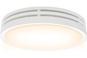 Akicon Bathroom Exhaust Fan with Light, 110CFM, 2.0 Sones Bathroom Fan for Ceiling, 1000lm Dimmable LED Light and 150lm Nightlight Dual Color Bathroom Vent Fan for Bathroom and Home, Round, White