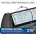 Hyperikon LED Wall Pack Rotatable 40W, 5000K (Crystal White Glow), 5200 lumens, Mounted Base IP65 Outdoor Wall Pack, Waterproof/Dustproof Wall Light, UL-Listed - Great for Overhead Entrance, Courtyard