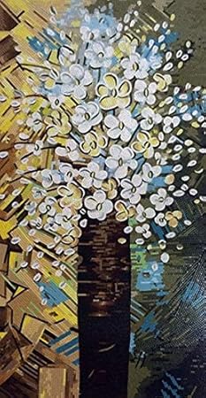 Mosaico de flores contemporáneas de Mosaics Lab | Hermoso arte de