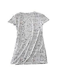 ENJOYNIGHT - Camisón de manga corta para mujer, estampado