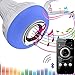 LED Music Light Bulb, E27 led Light Bulb with Bluetooth Speaker RGB Changing Color Lamp Built-in Audio Speaker with Remote Control for Home, Bedroom, Living Room, Party Decoration