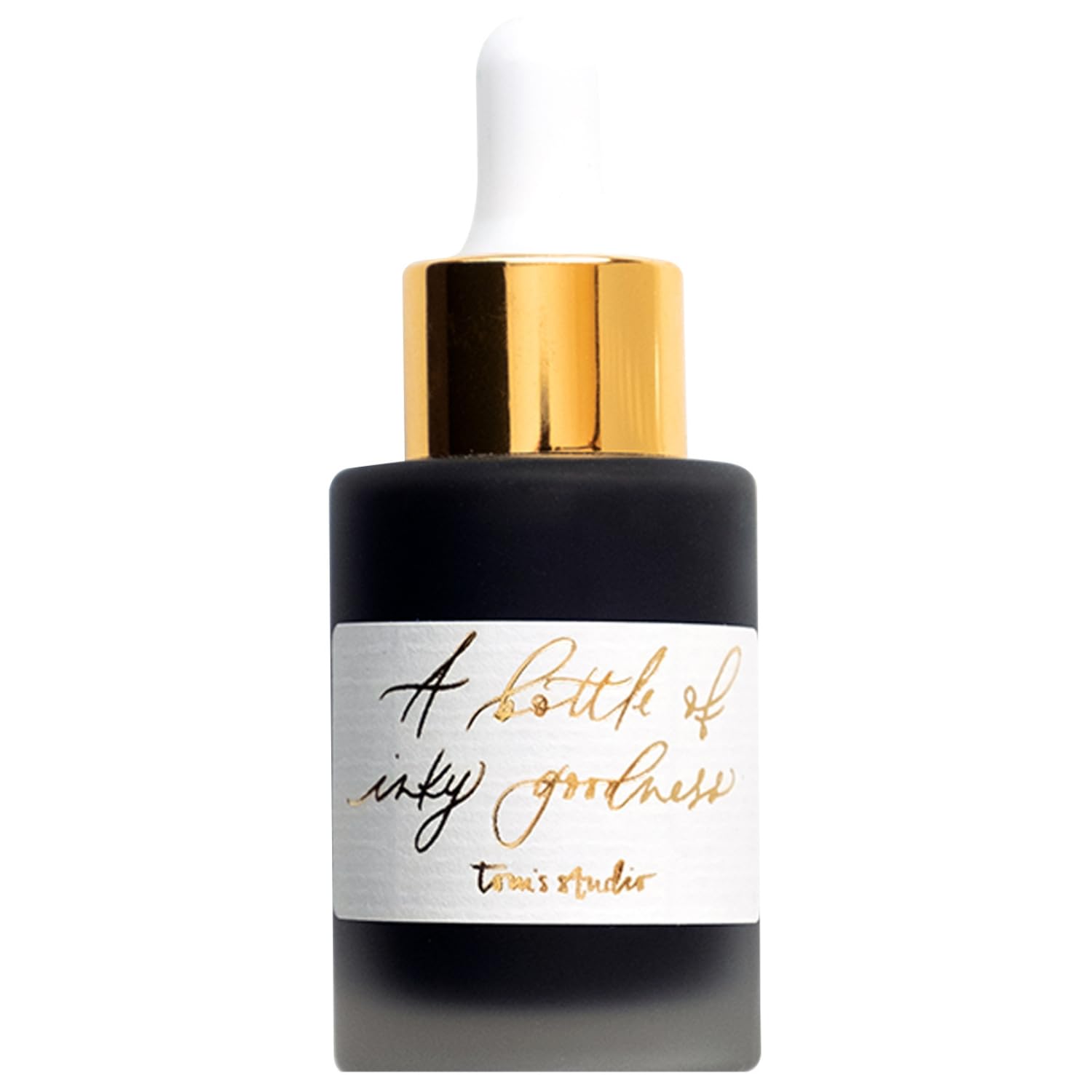 Tom’s Studio Calligraphy Ink | (30ml, Jet Black) | Water Resistant Ink for Dip Pens & Brushes, with Pipette | Best for Flourishes, Artwork and Illustrations | Acid Free, Non Toxic & Vegan |