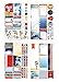 Paper House Productions STPL-0018 Wonder Woman Weekly Kit Planner Stickers, 3-pack, 3 Count