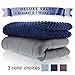 Weighted Blanket Adult Size-For Heavy Stress Relief, Autism, Restless Leg Syndrome & natural calm for anxiety - Gravity Blue 48x72 10 LBS- Blankets made from our best Relaxation Sleep Fabric