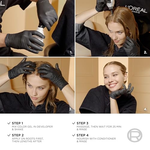 L'Oreal Paris Superior Preference Fade-Defying + Shine Permanent Hair Color, 6AM Light Amber Brown, Pack of 1, Hair Dye