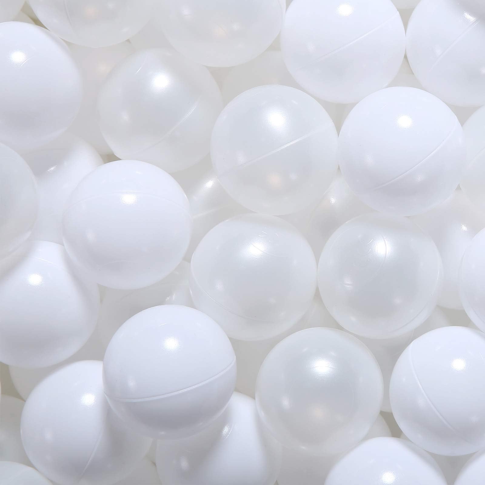 GOGOSO Ball Pit Balls for Toddlers Kids Plastic Balls for Ball-Pit Playpen Pool Baby Pastel Party Decor Fun Shaped Star Bulk 50 100 200 500 1000 Count