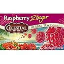 Celestial Seasonings Raspberry Zinger Herbal Tea, 20 Count (Pack of 6)
