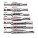 Migiwata Adjustable Self Centering Hinge Drill Bit Set of 7PCS, 1/4
