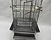 Homey Pet L24 xW22 xH61 Large Parrot Cage, Open Playtop, Black Hammer Spraythumb 4