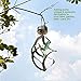 LED Wind Spinner, ISFORU 360° Spiral Solar Wind Chimes Changing Color Hummingbird LED Lamp Night Lights Outdoor Hanging Decorative for Garden//Patio//Party, for Mom