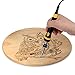 Full Set Wood Burning Kit, Pyrography Pen with LED Indicator Light + Various Wood Embossing/Carving/Soldering Tips +Stencil + Stand + Carrying Case (X)