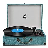 Record Player with Speakers Vinyl Record Player Wireless Turntables for Vinyl Records Suitcase Portable Record Player Vintage Record Player Turntable Support USB SD Vinyl Player
