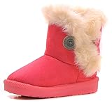 IOO Baby Girls Boys Plush-Filled Bailey Button Snow