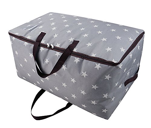 Festival Ornament Storage Containers, Christmas Tree Storage Bag, Festival Lightings/X'mas Hanging Ornaments Xmas Party Festival Tree Decor Storage Basket, 100L, Stars