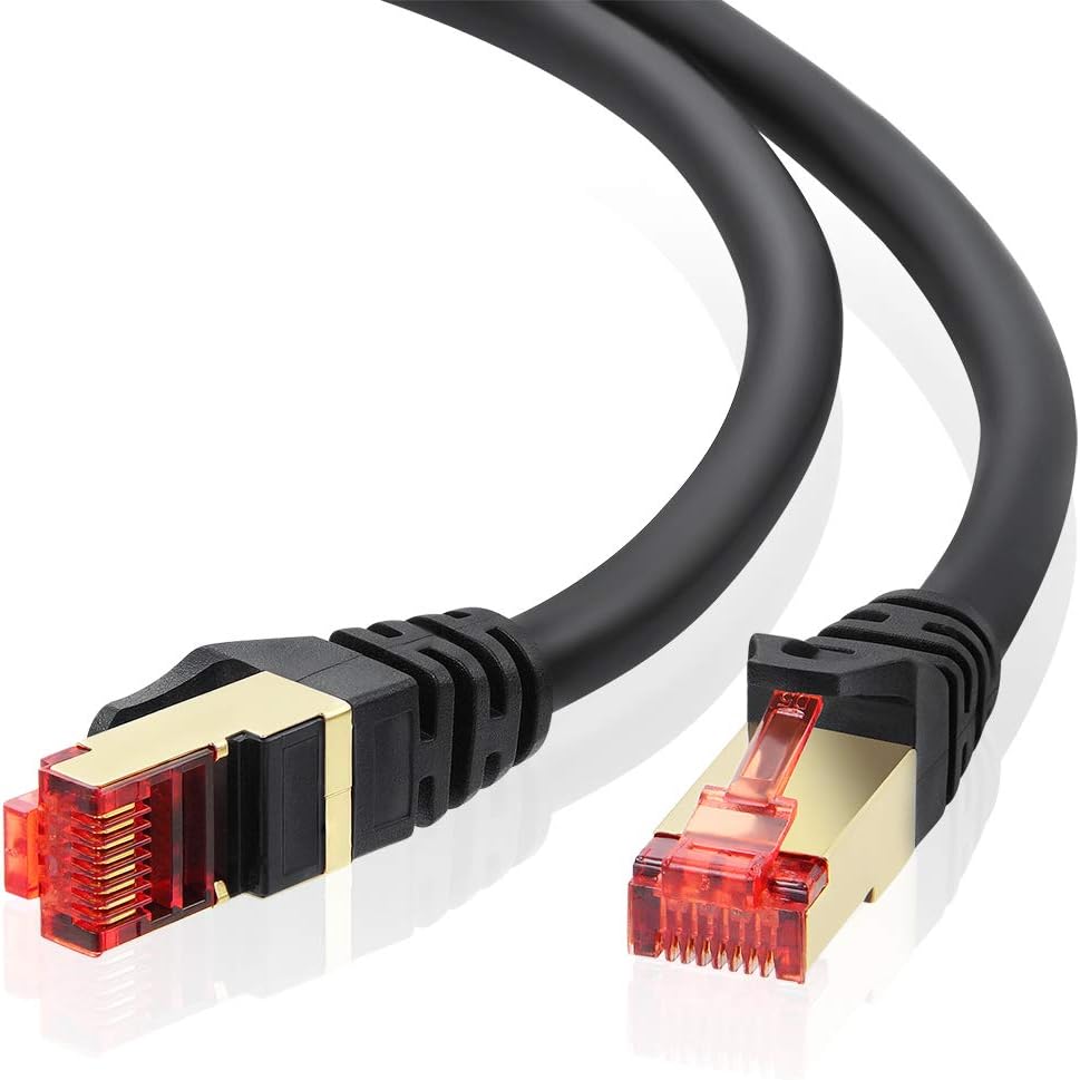 Outdoor Cat 7 Ethernet Cable 150 FT,MKASYON 10Gbps 600MHz Cat 7 LAN Cable,Network Cable,RJ45 Ethernet Cable for Gaming,Ethernet Switch,Modem,Router and More (50M)