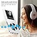 MYMAHDI 8GB Portable MP3 Player(Expandable Up to 128GB), Music Player/One-Key Voice Recorder/FM Radio 70 Hours Playback with External Speaker HD Headphone, White