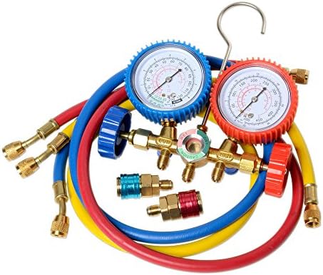 Amazon Com A C Manifold Gauges Set Manifold Gauge Hose Set Industrial Hvac Gauges Automotive
