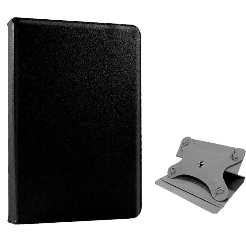 Cool Ebook/Tablet 8 Inch Smooth Black Rotating Case