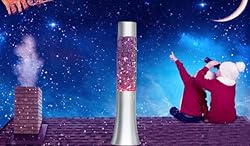 Lightahead® 13" Glitter Glow Lamp with Metal Base
