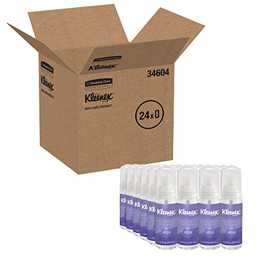 Kleenex Ultra Moisturizing Foam Hand Sanitizer (34604), Clear, 1.5 oz. Pump Bottles, 24 Bottles / Case - Thumbnail 2