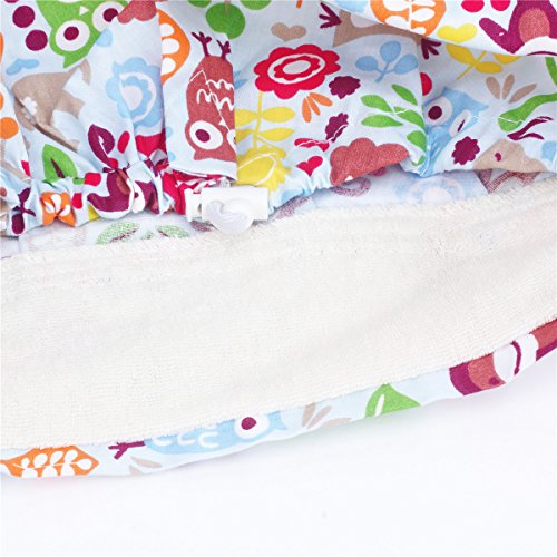 Women Scrub Bouffant Hat Cap Adjustable Classic Beauty Print Floral Cute One Set - Thumbnail 3