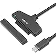 Unitek USB C Hard Drive Adapter, USB Type-C 3.1 to SATA III Hard Drive Converter Cable for 2.5 inch SATA HDD/SSD Hard Disk, Solid State Drives Connector, Support UASP