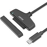 Unitek USB C Hard Drive Adapter, USB Type-C 3.1 to SATA III Hard Drive Converter Cable for 2.5 inch SATA HDD/SSD Hard Disk, S