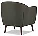 Homelegance Fabric Barrel Chair, Sage Gray