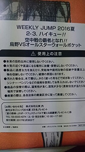 抽プレ ハイキュー ウォールポケット ジャンプ 懸賞当選品 B07qqlrdck アニメ萌えグッズ 21春の新作 Cafetamarinds Com
