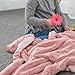 Super Soft Plush Satin Border Baby Receiving Blankets, Pink