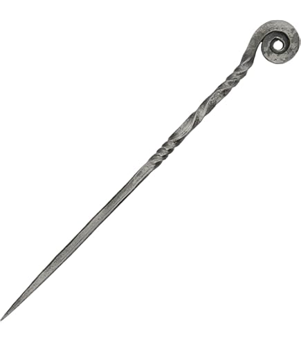 Handmade Ebony Double-faced Sword Hairpins Wooden Hair Sticks 7.08 in TOP SEWING Ebony Double-faced Jade Sword Hairpins - Handmade  main image 4