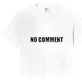 No Comment Comfort Colors Crop Top