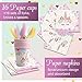 Unicorn Party Supplies Set For Birthday - Set of 16 Including Cake Plates, Cups, Napkins, Tableware, Table Cover, Birthday Banner, Magical Fantasy Birthday Decoration for Girls