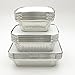 KitchenDance Combo Pack of Disposable Meal Prep/Take out/Food Saver Pans.1 pound- 1-1/2 pound & 2-1/4 Pound- 10 of each with choice of lids (Board Lids) 1 to 2 Person Size pans