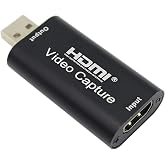 4K Video Capture Card, HDMI to USB Capture Card 1080P for Streaming, Recording, Gaming, Compatible with Nintendo Switch, PS5, Xbox