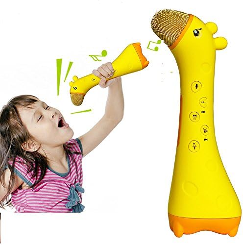 Magic Kids microphone, Joysoul Cute Wireless bluetooth karaoke Toy to develop intelligence, cool birthday gifts presents for Children 0 - 12 Year Old (Giraffe)