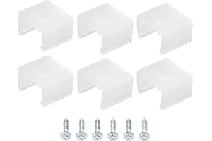 MECCANIXITY Waterproof LED Strip Mounting Clips Holder Mounting Bracket Support Fixing Clamps Fit 12mm to 14mm Silicone LED Strip Lighting, Translucent Pack of 50