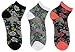 Lovful 3 Pack Women Transparent Ankle High Socks, Rose, One Size