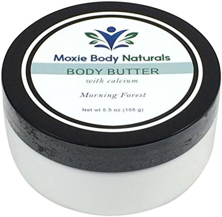 Natural Shea Butter Balm for Men or Women, With Calcium &amp; Vitamin A (Retinol), MORNING FOREST (Ozone Oakmoss).No Parabens, Phthalates, Dyes, Gluten, or Artificial Preservatives. Made in USA. 5.5 Oz