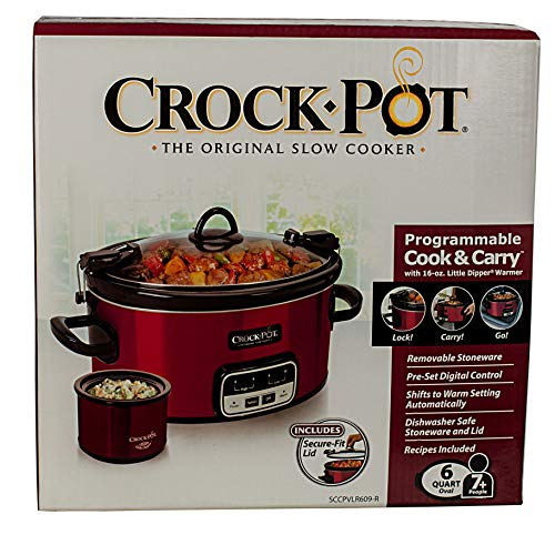 CrockPot 6 Quart Programmable On The GO Slow Cooker With Bonus Little