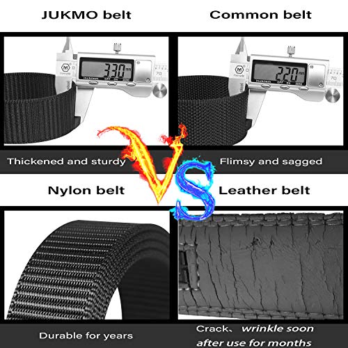 JUKMO Ratchet Belt for Men, Nylon  Tactical Belt with Automatic