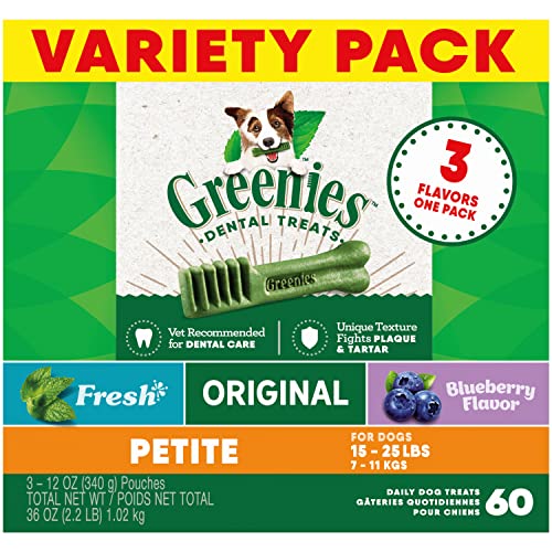 Greenies Petite Natural Dental Care Dog Treats, 36