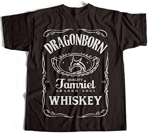 Teamzad DragonBorn Whiskey Funny Parody T shirt