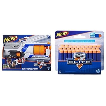 Hasbro 36033E35 Nerf N-Strike Elite XD Strongarm, Spielzeugblaster & A0351EU4 - N-Strike Elite 30er Dart Nachfüllpack