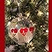 Nurses are All Heart LED Christmas Ornament – Xmas Light Up Decoration with Candle and Glittery Snow Inside - Includes 4 Hour Timer