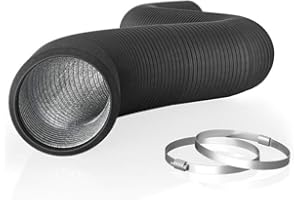 AC Infinity Flexible 4-Inch Aluminum Ducting, Heavy-Duty Four-Layer Protection, 8-Feet Long for Heating Cooling Ventilation and Exhaust