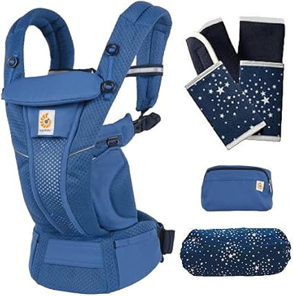 Amazon Omni Breeze オムニ ブリーズ エルゴベビー サファイアブルー 抱っこ紐 正規代理店2年保証 よだれパッドx2セット 収納カバーii付 Ergo Baby 抱っこひも用よだれカバー ベビー マタニティ 通販